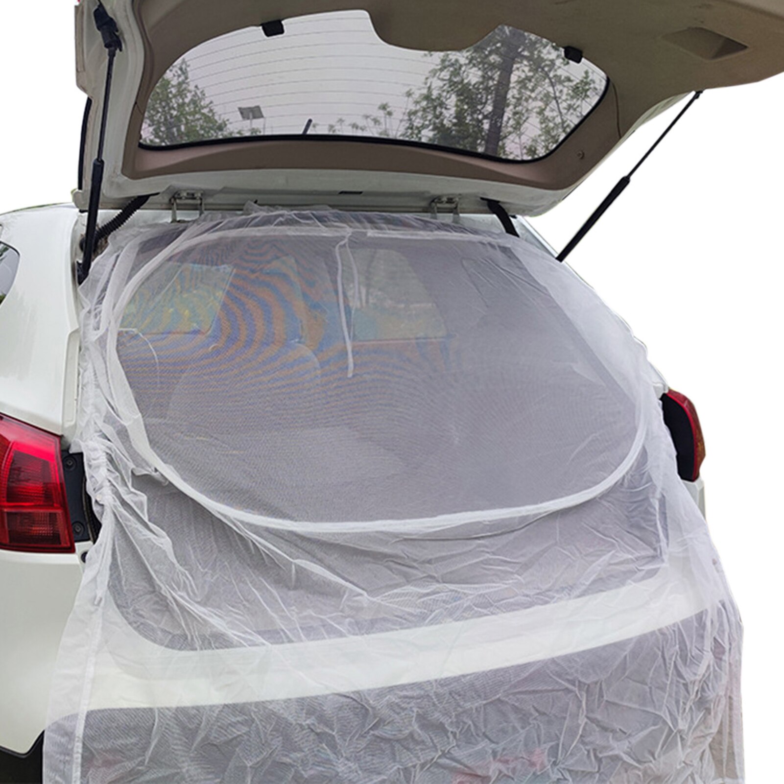 Cheap Goat Tents Fly Screen Magnetic For Vans Car Tailgate Net Anti Mosquitoes Rear Sunshade Screen Trunk Privacy Mesh For Self Driving Camping   